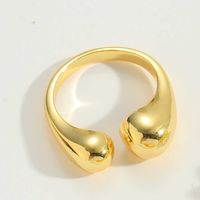 Wholesale Simple Style Classic Style Geometric Copper Plating Open Rings sku image 5