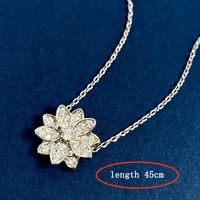 Elegant Glam Flower Copper Plating Inlay Zircon Earrings Necklace main image 2