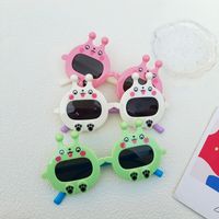 Cute Cartoon Character Slug Pc Resin Oval Frame Full Frame Kids Sunglasses main image 3