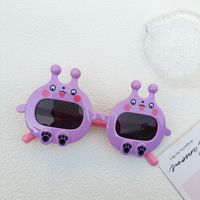 Cute Cartoon Character Slug Pc Resin Oval Frame Full Frame Kids Sunglasses sku image 1