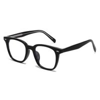 Simple Style Solid Color Pc Oval Frame Full Frame Optical Glasses main image 4
