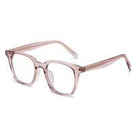 Simple Style Solid Color Pc Oval Frame Full Frame Optical Glasses main image 6