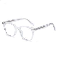 Simple Style Solid Color Pc Oval Frame Full Frame Optical Glasses main image 5