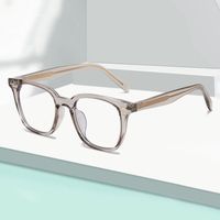 Simple Style Solid Color Pc Oval Frame Full Frame Optical Glasses main image 7