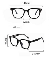 Estilo Simple Color Sólido Ordenador Personal Marco Ovalado Fotograma Completo Gafas Ópticas main image 2