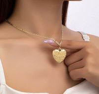 Elegant Glam Heart Shape Alloy Plating Women's Pendant Necklace sku image 1