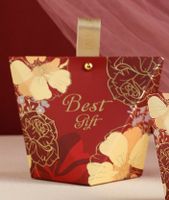 Letter Flower Paper Wedding Banquet Gift Bags sku image 5