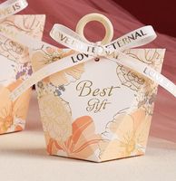 Letter Flower Paper Wedding Banquet Gift Bags sku image 8