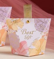 Letter Flower Paper Wedding Banquet Gift Bags sku image 3