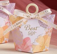 Letter Flower Paper Wedding Banquet Gift Bags sku image 9