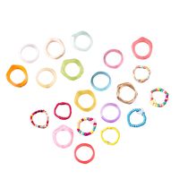 Wholesale Jewelry Simple Style Butterfly Resin Glass Irregular Rings main image 5