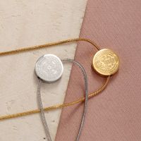 Stainless Steel 18K Gold Plated Rose Gold Plated Simple Style Human None Pendant Necklace main image 3