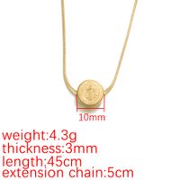 Acero Inoxidable Chapados en oro de 18k Oro De Rose Plateado Estilo Simple Humano Ninguno Collar Colgante main image 2