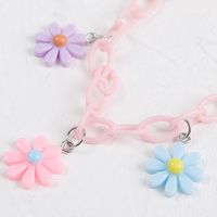 Cute Sweet Flower Arylic Resin Women's Necklace main image 5