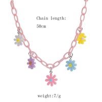 Cute Sweet Flower Arylic Resin Women's Necklace main image 6