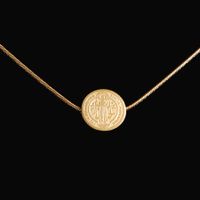 Acero Inoxidable Chapados en oro de 18k Oro De Rose Plateado Estilo Simple Humano Ninguno Collar Colgante sku image 2