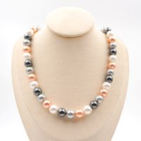 Simple Style Round 304 Stainless Steel Imitation Pearl Wholesale Bracelets Necklace main image 1