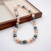 Simple Style Round 304 Stainless Steel Imitation Pearl Wholesale Bracelets Necklace main image 4