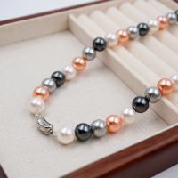 Simple Style Round 304 Stainless Steel Imitation Pearl Wholesale Bracelets Necklace main image 5
