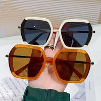 Vacation Solid Color Pc Polygon Full Frame Women's Sunglasses main image 5