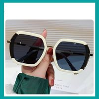 Vacation Solid Color Pc Polygon Full Frame Women's Sunglasses sku image 1