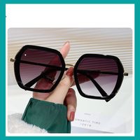 Vacation Solid Color Pc Polygon Full Frame Women's Sunglasses sku image 3