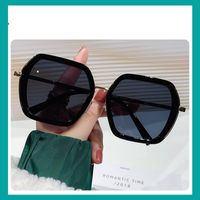 Vacation Solid Color Pc Polygon Full Frame Women's Sunglasses sku image 4