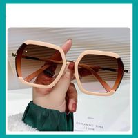 Vacation Solid Color Pc Polygon Full Frame Women's Sunglasses sku image 5