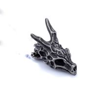 1 Piece Retro Dragon Stainless Steel Polishing Men's Pendant Necklace sku image 2