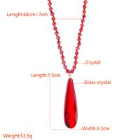 Elegant Glam Water Droplets Artificial Crystal Glass Beaded Women's Sweater Chain main image 2