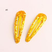 Girl's Simple Style Water Droplets Sequin Hair Clip sku image 1