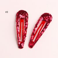 Girl's Simple Style Water Droplets Sequin Hair Clip sku image 3