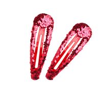 Girl's Simple Style Water Droplets Sequin Hair Clip main image 5