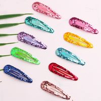 Girl's Simple Style Water Droplets Sequin Hair Clip main image 3
