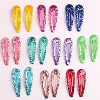 Girl's Simple Style Water Droplets Sequin Hair Clip main image 1