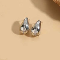 1 Pair Elegant Glam Water Droplets Plating Inlay Copper Zircon Earrings sku image 1
