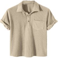 Men's Solid Color Polo Shirt Men's Clothing main image 3