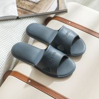 Unisex Basic Solid Color Open Toe Slides Slippers sku image 6