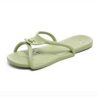 Unisex Basic Solid Color Open Toe Flip Flops main image 3