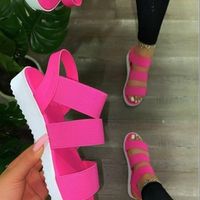 Women's Basic Solid Color Open Toe Casual Sandals main image 5