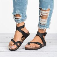 Women's Casual Solid Color Round Toe Casual Sandals sku image 1