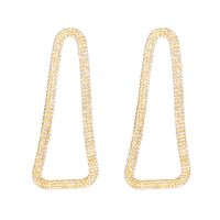1 Pair Elegant Glam Geometric Inlay Alloy Rhinestones Drop Earrings main image 5