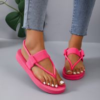 Women's Casual Solid Color Round Toe Beach Sandals main image 4