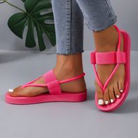Women's Casual Solid Color Round Toe Beach Sandals main image 5