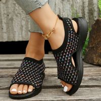 Women's Casual Multicolor Open Toe Ankle Strap Sandals sku image 5