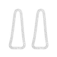 1 Pair Elegant Glam Geometric Inlay Alloy Rhinestones Drop Earrings main image 8