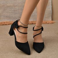 Women's Sexy Solid Color Point Toe Pumps main image 5
