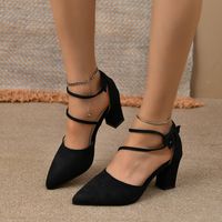 Women's Sexy Solid Color Point Toe Pumps sku image 3