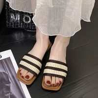 Women's Basic Color Block Open Toe Casual Sandals main image 4