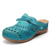 Women's Vintage Style Solid Color Round Toe Fashion Sandals main image 4